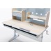 Children Kids Multifunctional Adjustable Study Desk with Double-Winged Swivel Chair